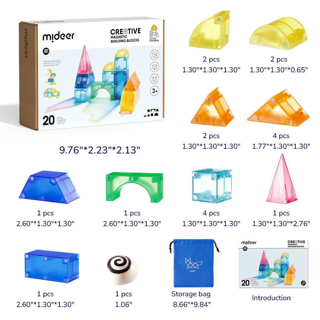 Creative Magnetic Building Blocks 20P.
