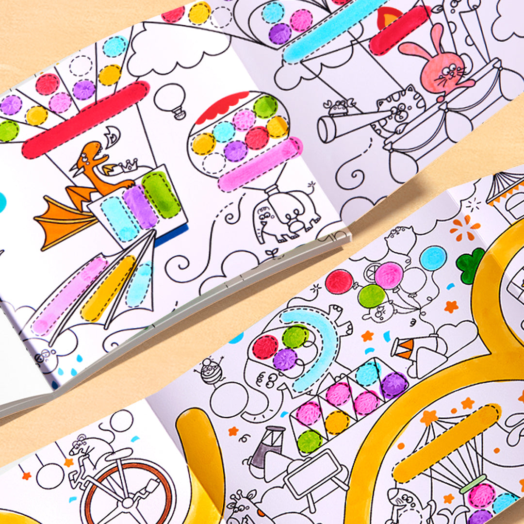 Dot coloring book &quot;Wonderland&quot;