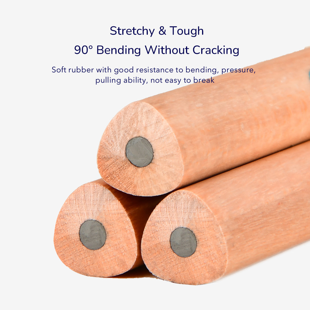 Stori trikampiai pieštukai 2B, 6vnt