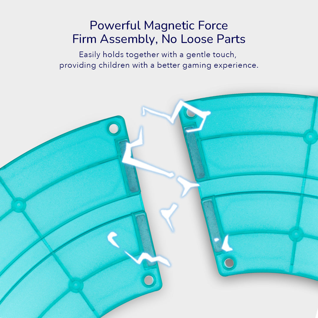 Racing Track Grooved Magnetic Tiles 115P 
