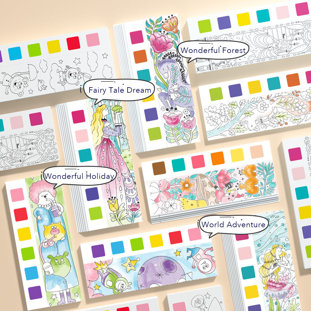 Spalvinimo akvarele knygelė Pasakų sapnas